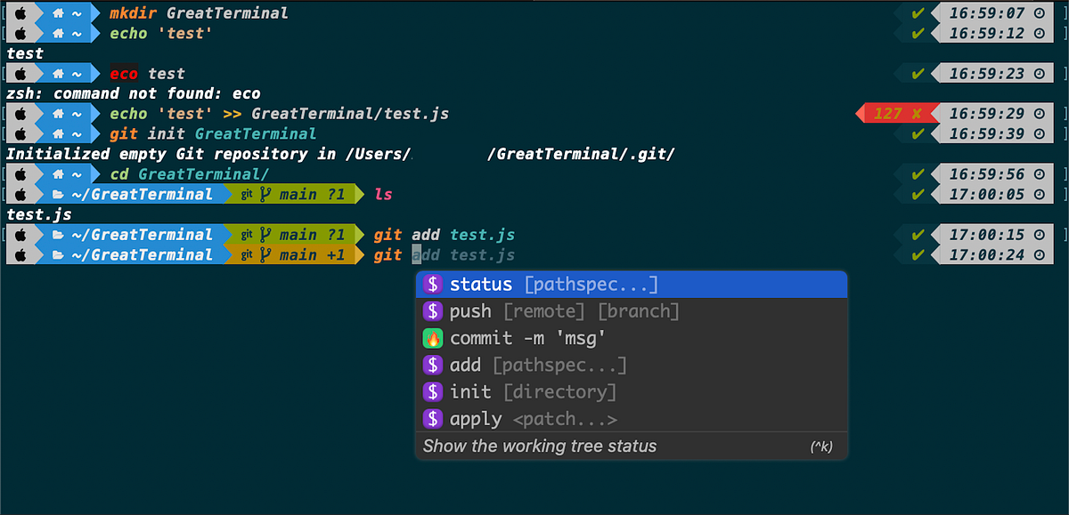 Productive and Beautiful Mac Terminal with Zsh and Fig Codimis