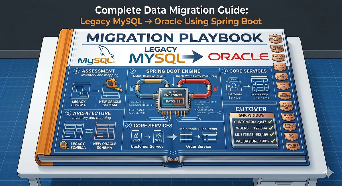 Complete Data Migration Guide: Legacy MySQL → Oracle Using Spring Boot ...