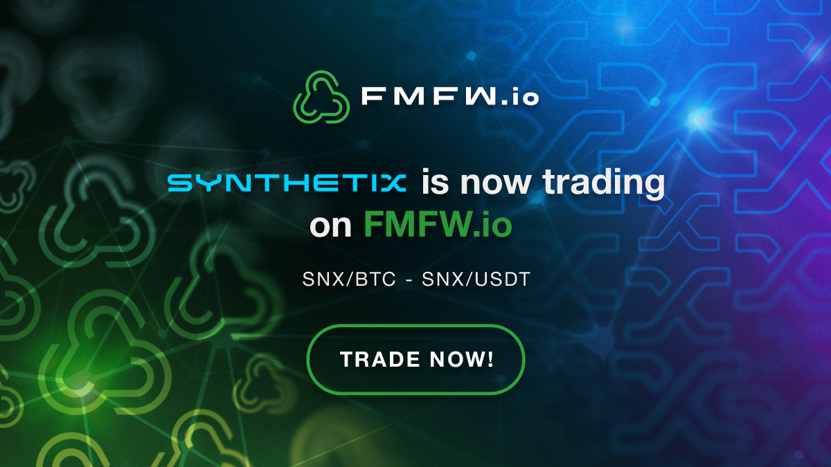Synthetix Network Token $SNX is Available for Trading on FMFW.io! | by  FMFW.io | Medium