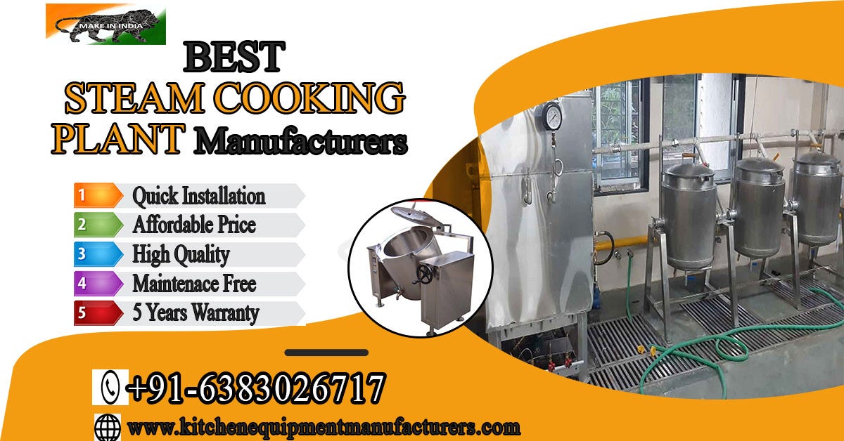 Commercial Steam Cooking Plant Chennai Coimbatore Salem Erode Karur