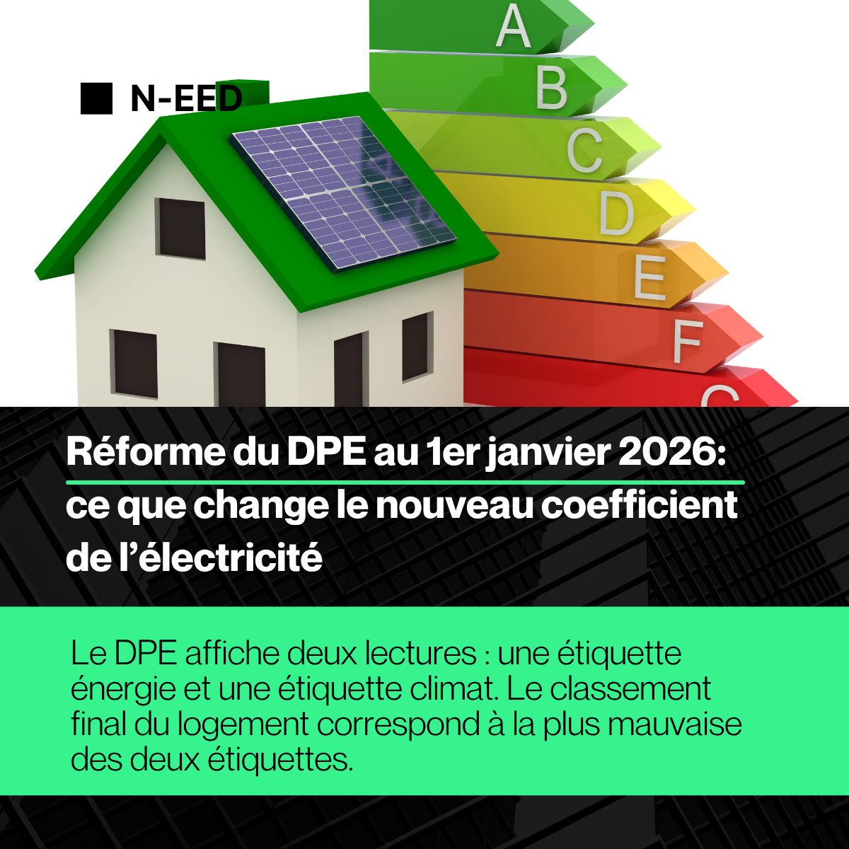 Réforme du DPE au 1er janvier 2026: ce que change le nouveau coefficient de l’électricité