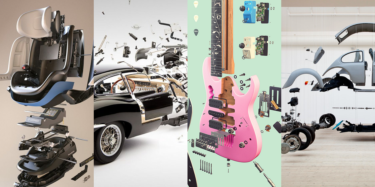 Weekly Design Inspirations #18 — Exploded Views of Machines | by Takuma ...