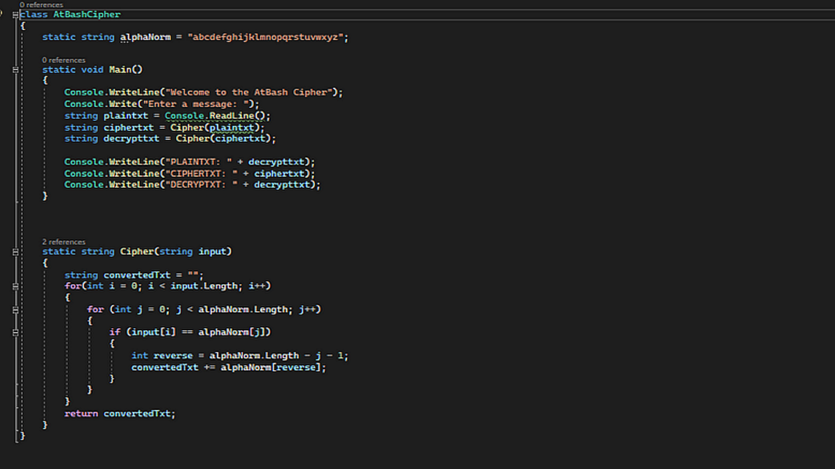 Encryption Ciphers — Atbash. Atbash cipher is a substitution cipher ...