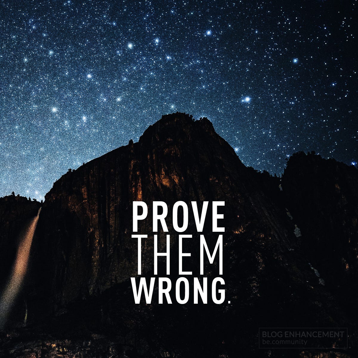 Prove Them Wrong.. The doubters will doubt, the quitters… by