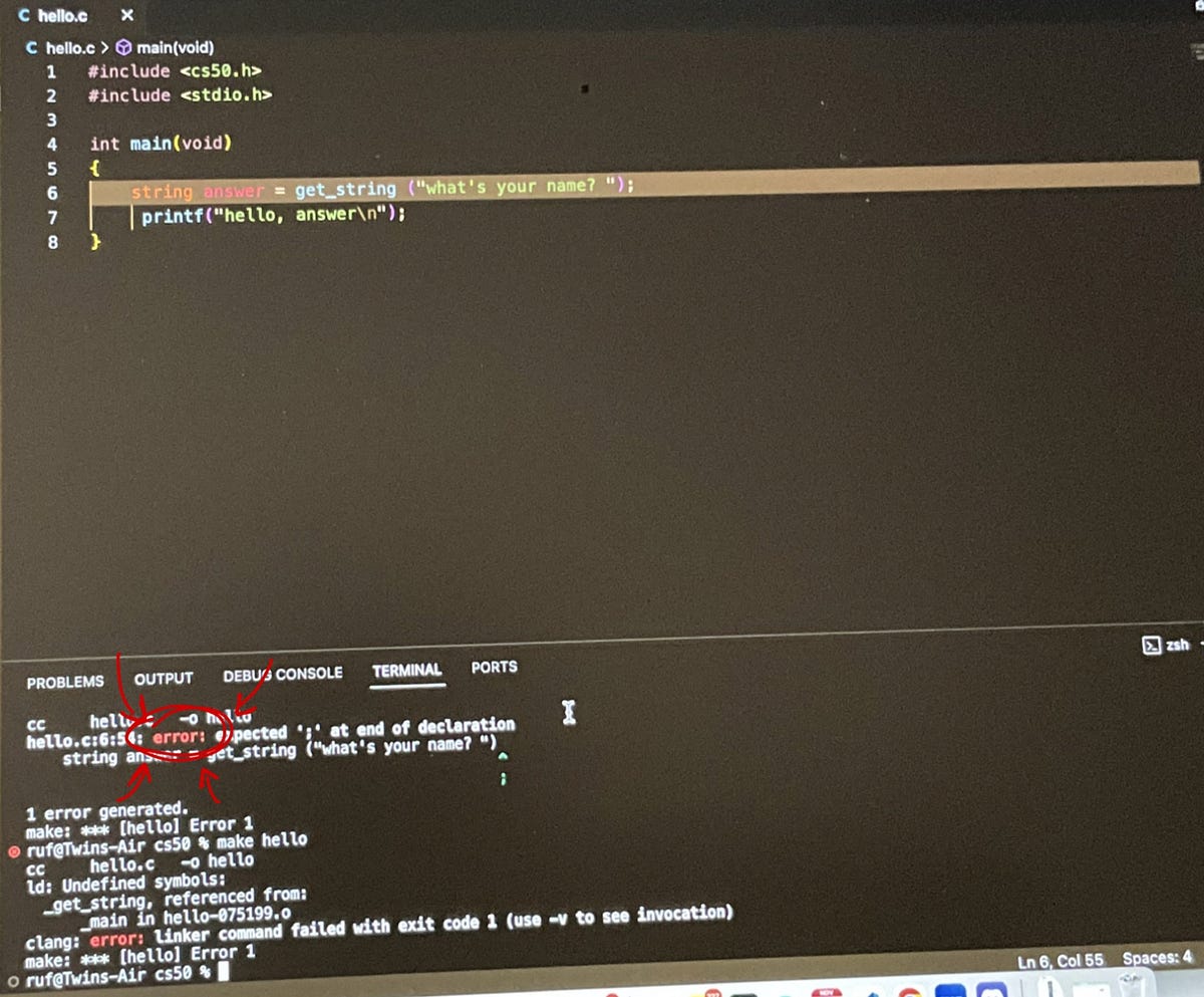 Week one in Harvard exercise work. in video that we need to follow but ...