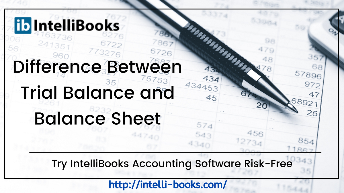 Difference Between Trial Balance and Balance Sheet by Intelli Books