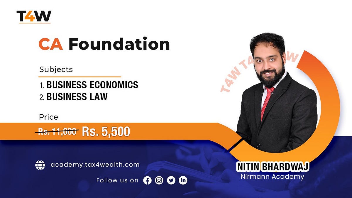 Best Chartered Accountant Course OnlineCA Foundation Course Riya