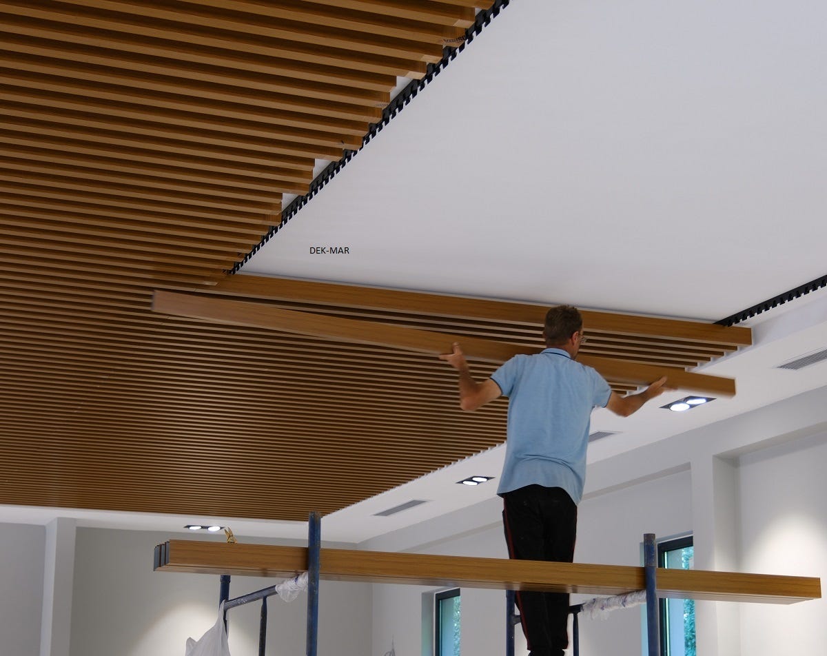 Baffle Ceiling An Architectural Marvel by DekMar İnşaat Kaliteli