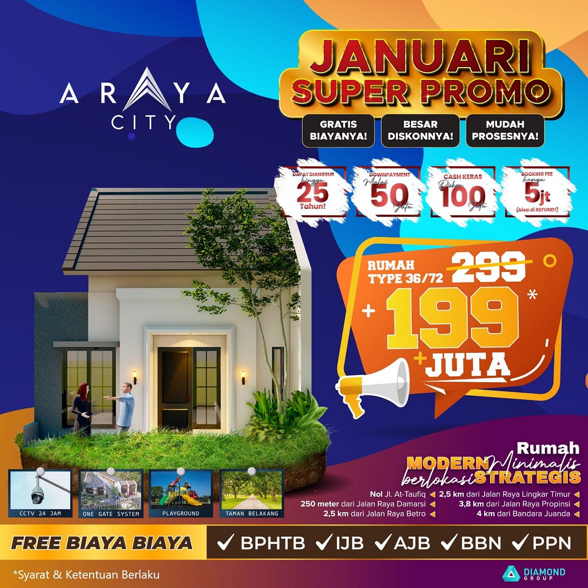 RUMAH MODERN 082139934617 Hunian Damarsi 199juta Araya City Juanda rumah-modern-082139934617-hunian-damarsi-199juta-araya-city-juanda