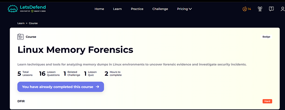 Linux Memory Forensics Course — LetsDefend | by Mohammed Gbreil | Medium