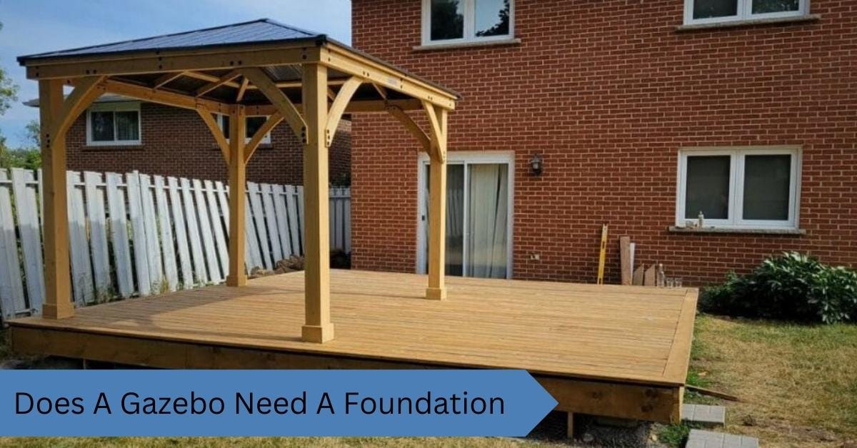 Does A Gazebo Need A Foundation Gazebo solution Medium