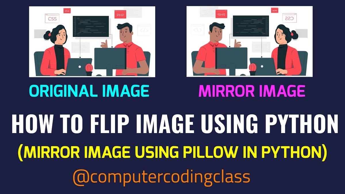 How to mirror an image in python *Video Link:- https://youtu.be/E ...