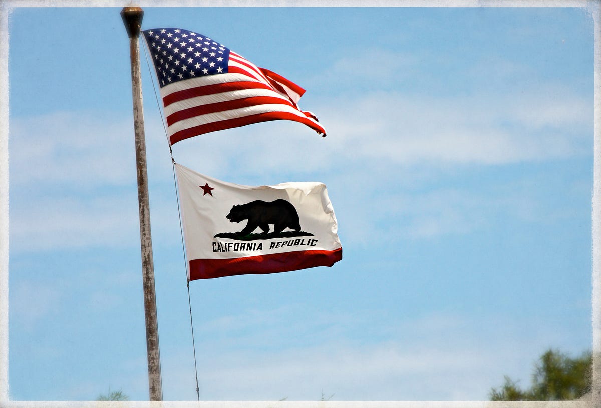 Toppa Termoadesiva Bandiera Della California, 7,5x4,9 Cm, Ricamo USA, Per Giacca E Zaino