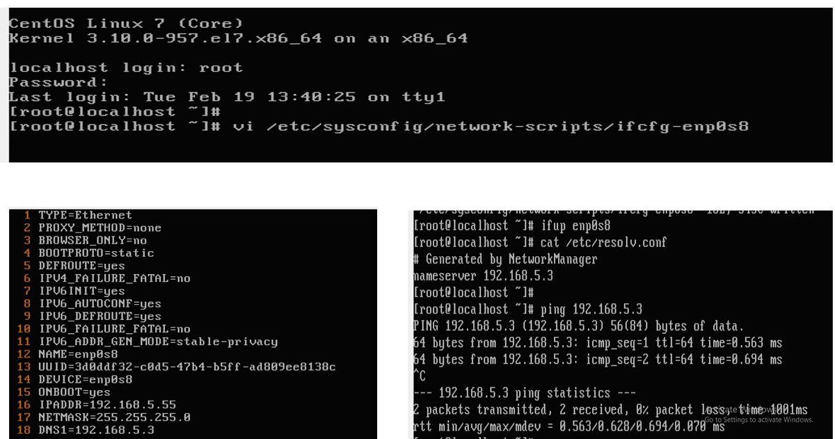 Config ip Address interface Linux by Singharat Kanjanasopon Medium