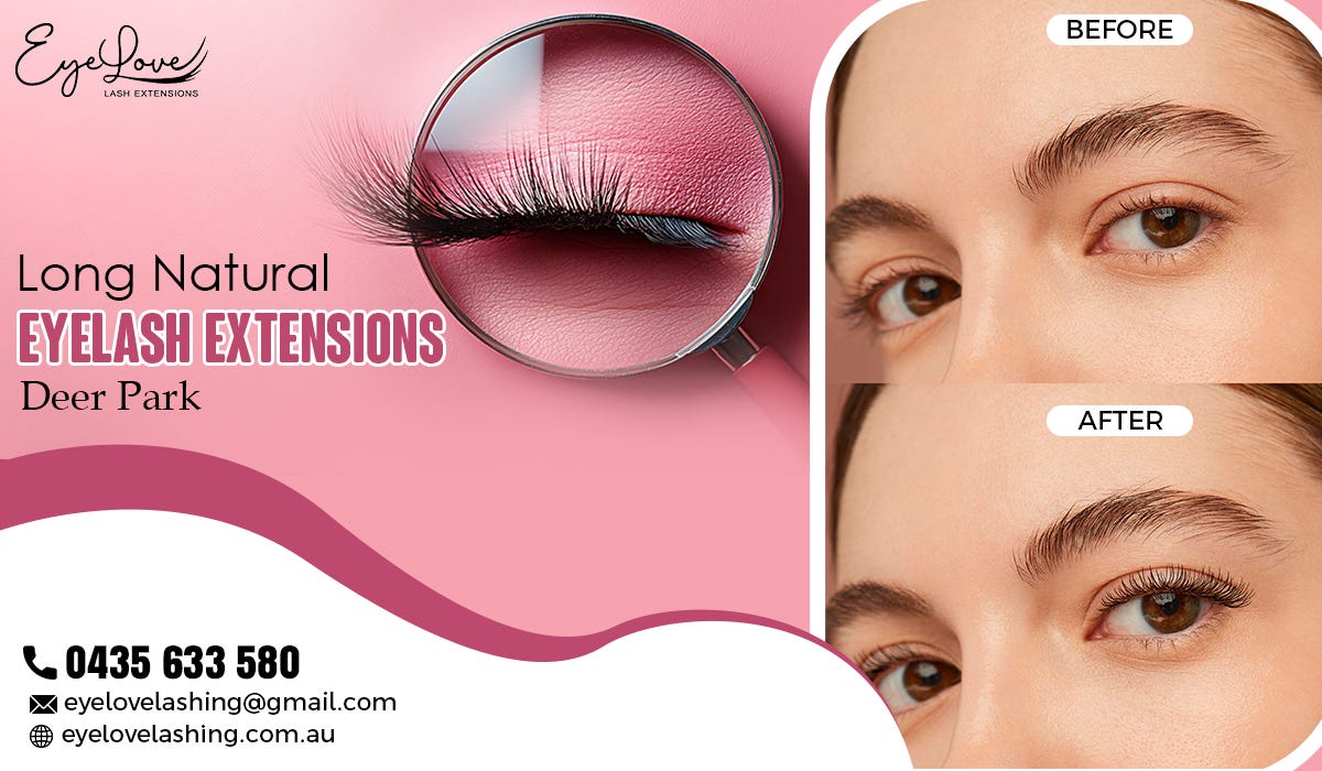 Long Natural Eyelash Lift Extensions Service in Deer Park, Keilor- eyelovelashing