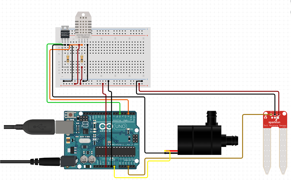 Arduino Plant Watering System. When I am away from my plants for an ...