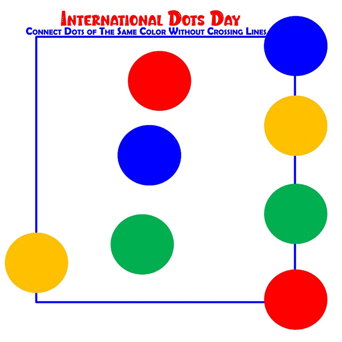 Playing Color and Connect Dots of the Same Color Without Crossing Lines