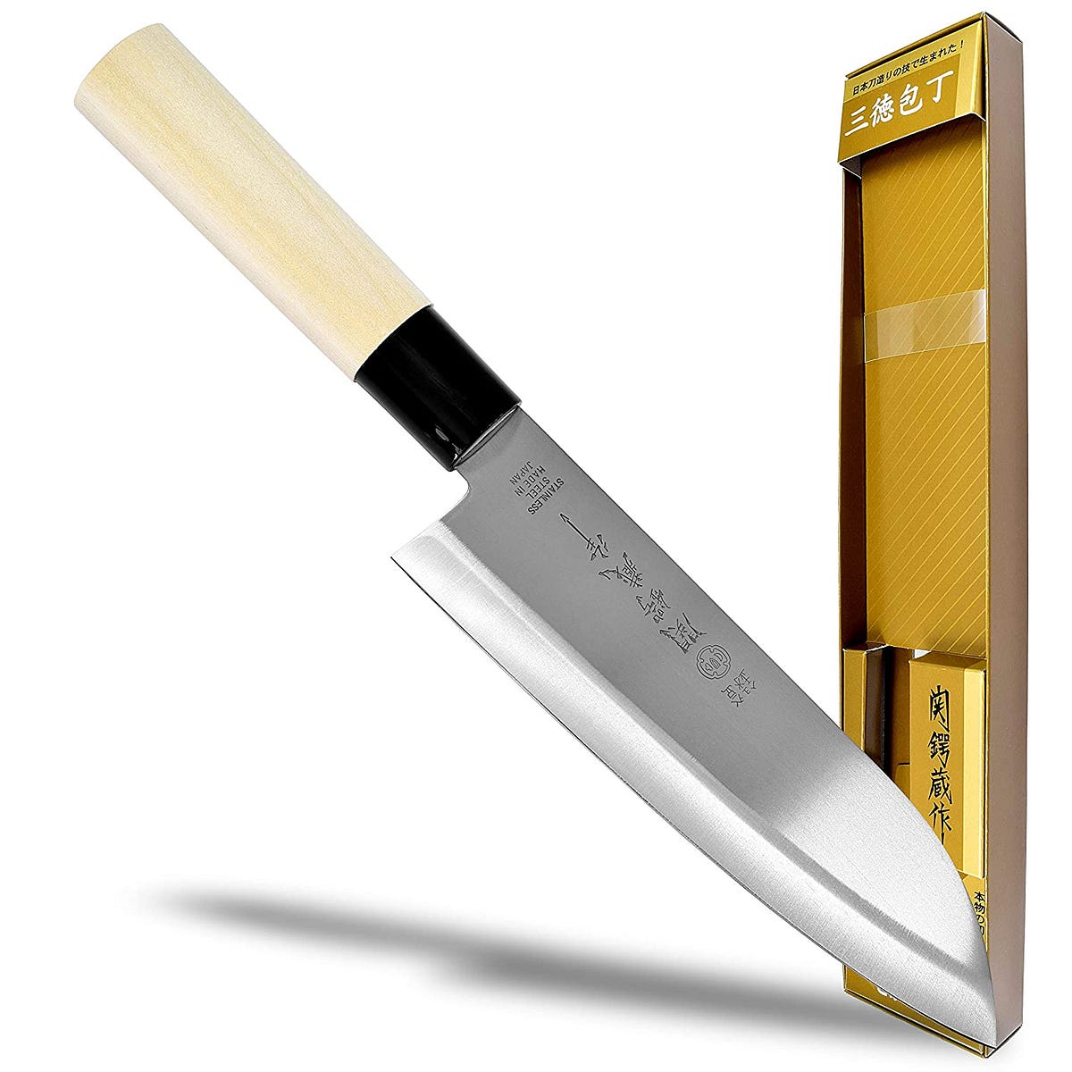 Seki Japan TSUBAZO Japanese Utility Chef Kitchen Knife, Stainless Steel