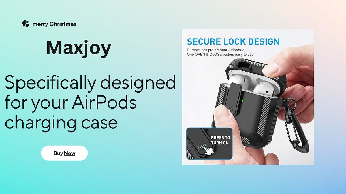 Introducing the Maxjoy AirPods Case Cover Your Ultimate Christmas