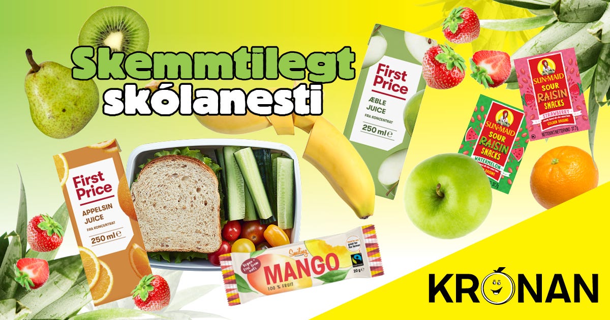 Skemmtilegt skólanesti