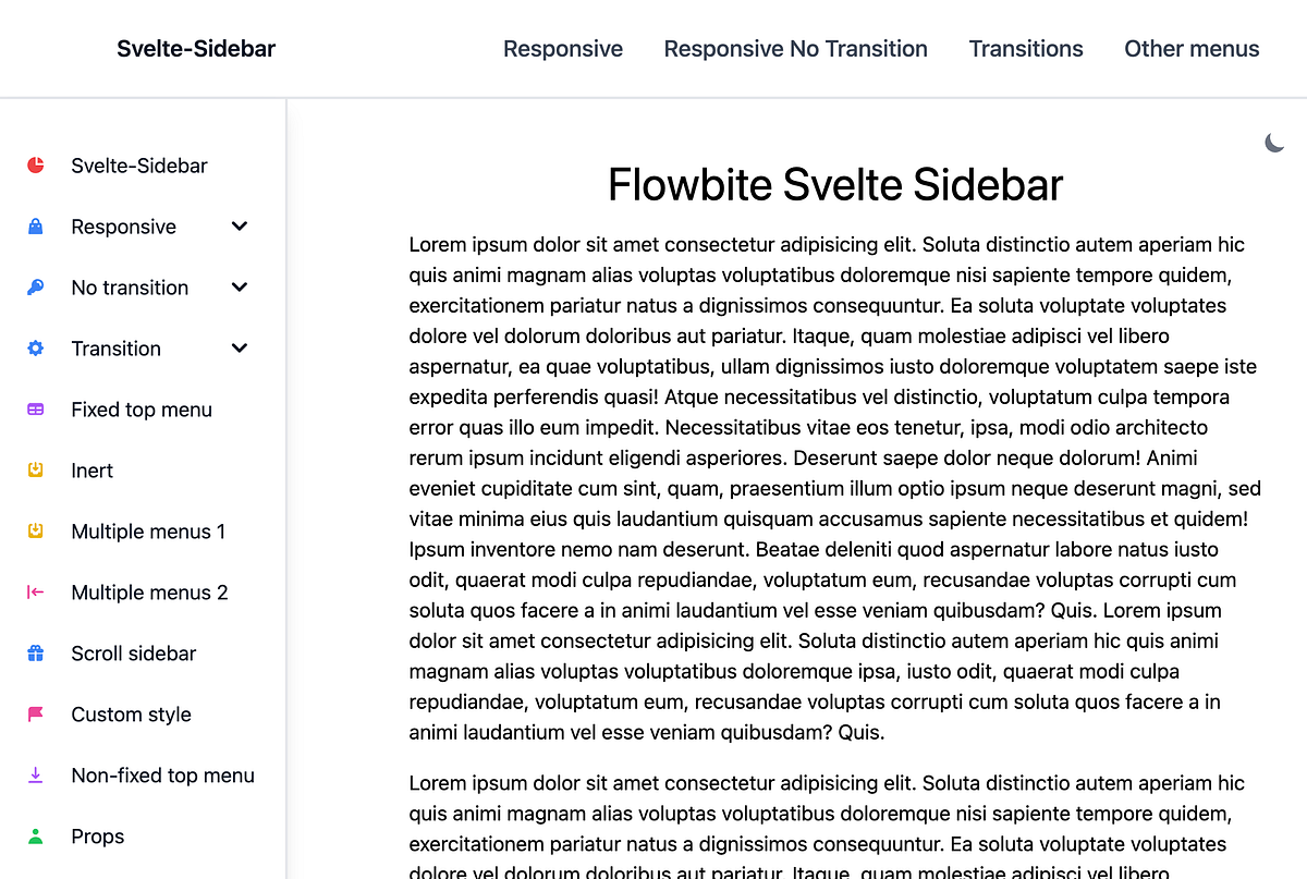 How to Improve Your Sidebar Menu Using SvelteSidebarMenu and Flowbite