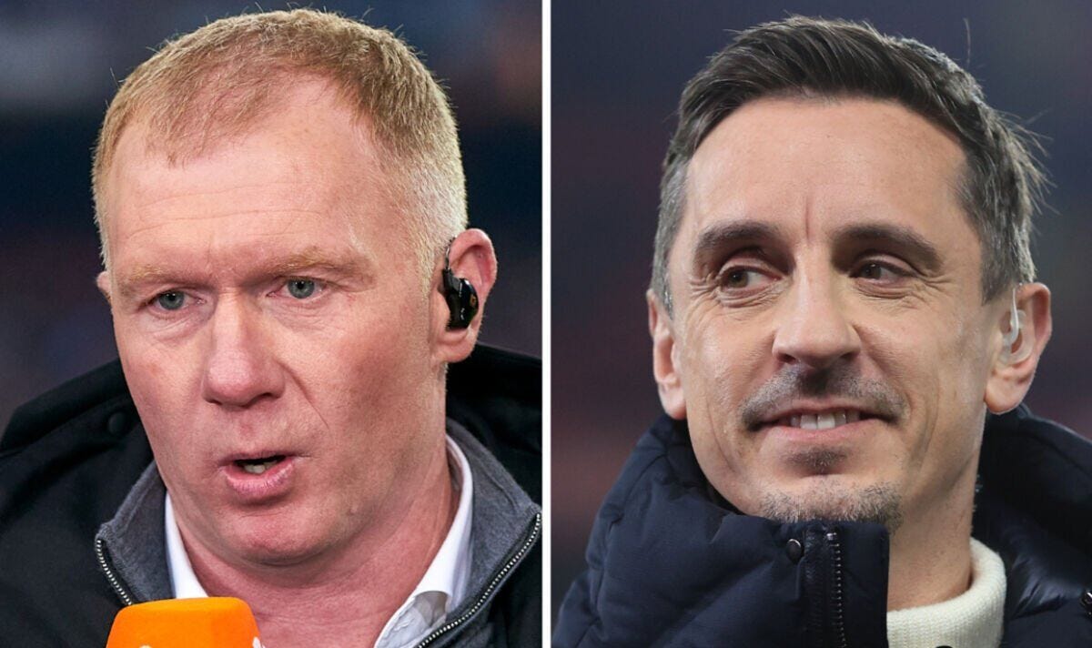 Scholes defends MU star slaughtered by Neville and Keane