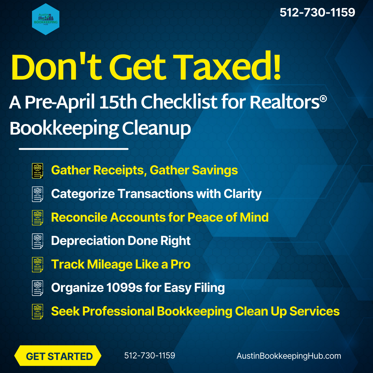 ⚠ Don’t Get Taxed A Pre April 15th Checklist For Realtors® Bookkeeping Cleanup By Austin