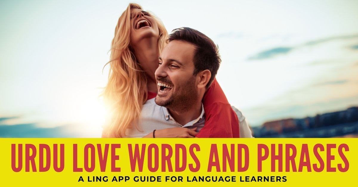 Urdu Love Words and Phrases An Easy 2021 Guide by Ling Learn