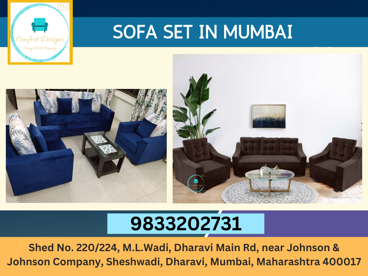Discover Unmatched Comfort and Style Sofa Sets in Mumbai by Comfort Designs by