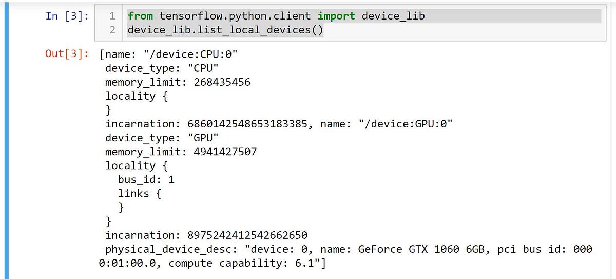 個人建議. 先使用"device_lib.list_local_devices()"確認Te… by Yalebin Lin Medium
