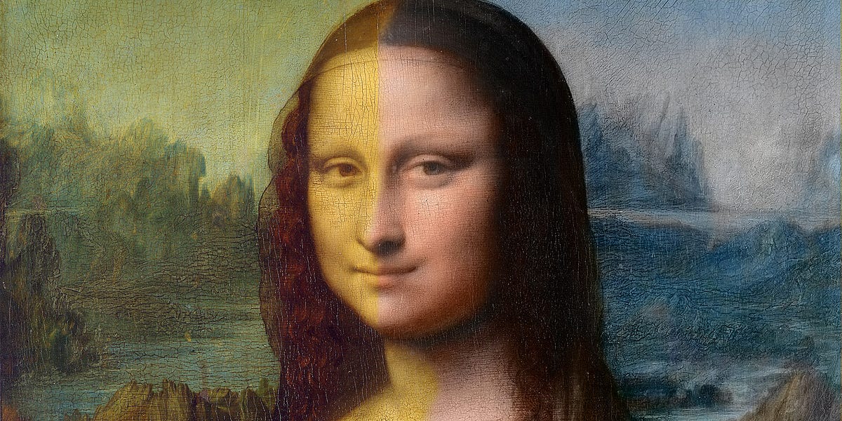 The Prado Mona Lisa before and after restoration