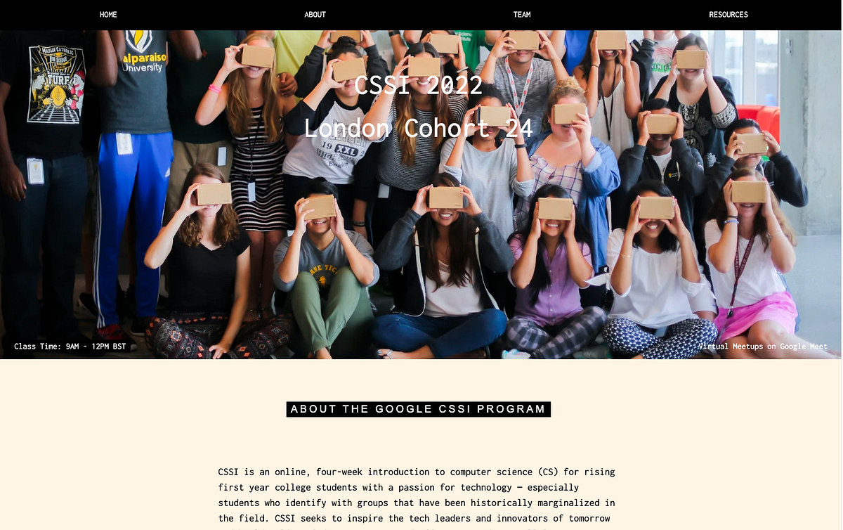 Looking Back as the Cohort Champion at Google Computer Science Summer