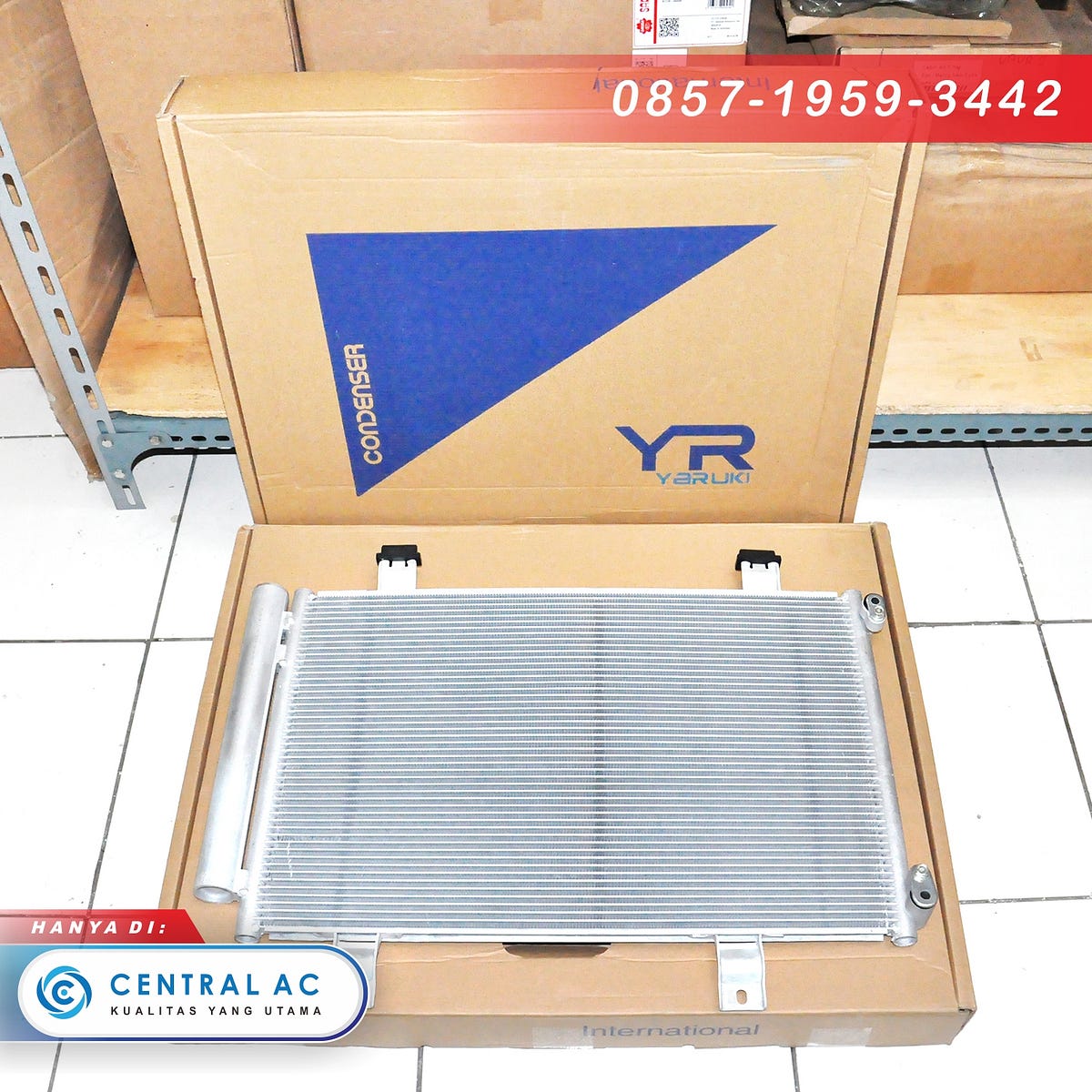 Condenser/Kondensor AC Mobil Suzuki Splash — Harga Murah Resmi Merek/Dus Yaruki by Central AC