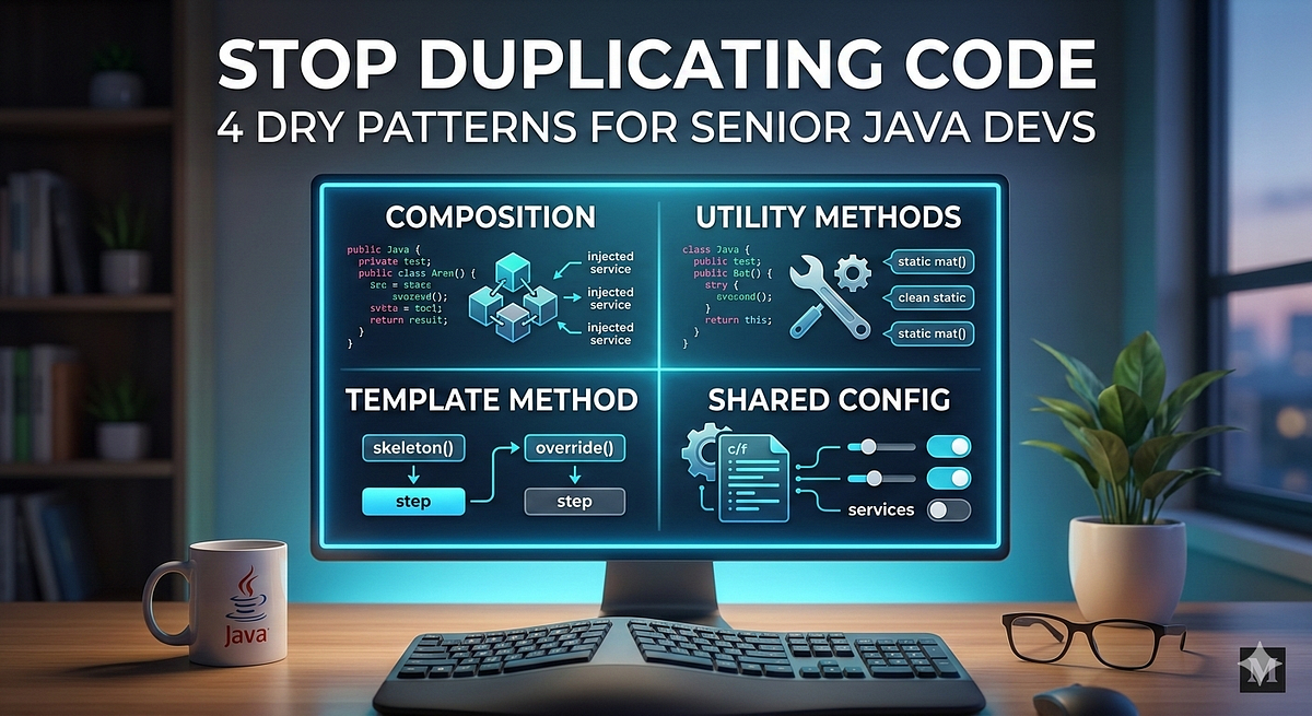 Stop Duplicating Code: 4 DRY Patterns That Senior Java Developers Use ...