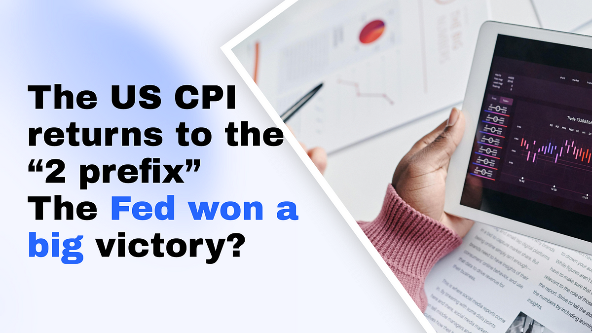 The US Consumer Price Index (CPI) has fallen to 2.9, returning to the