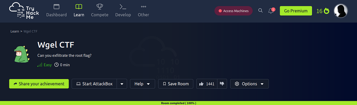 THM-Wgel CTF-Writeup. Can you exfiltrate the root flag? | by