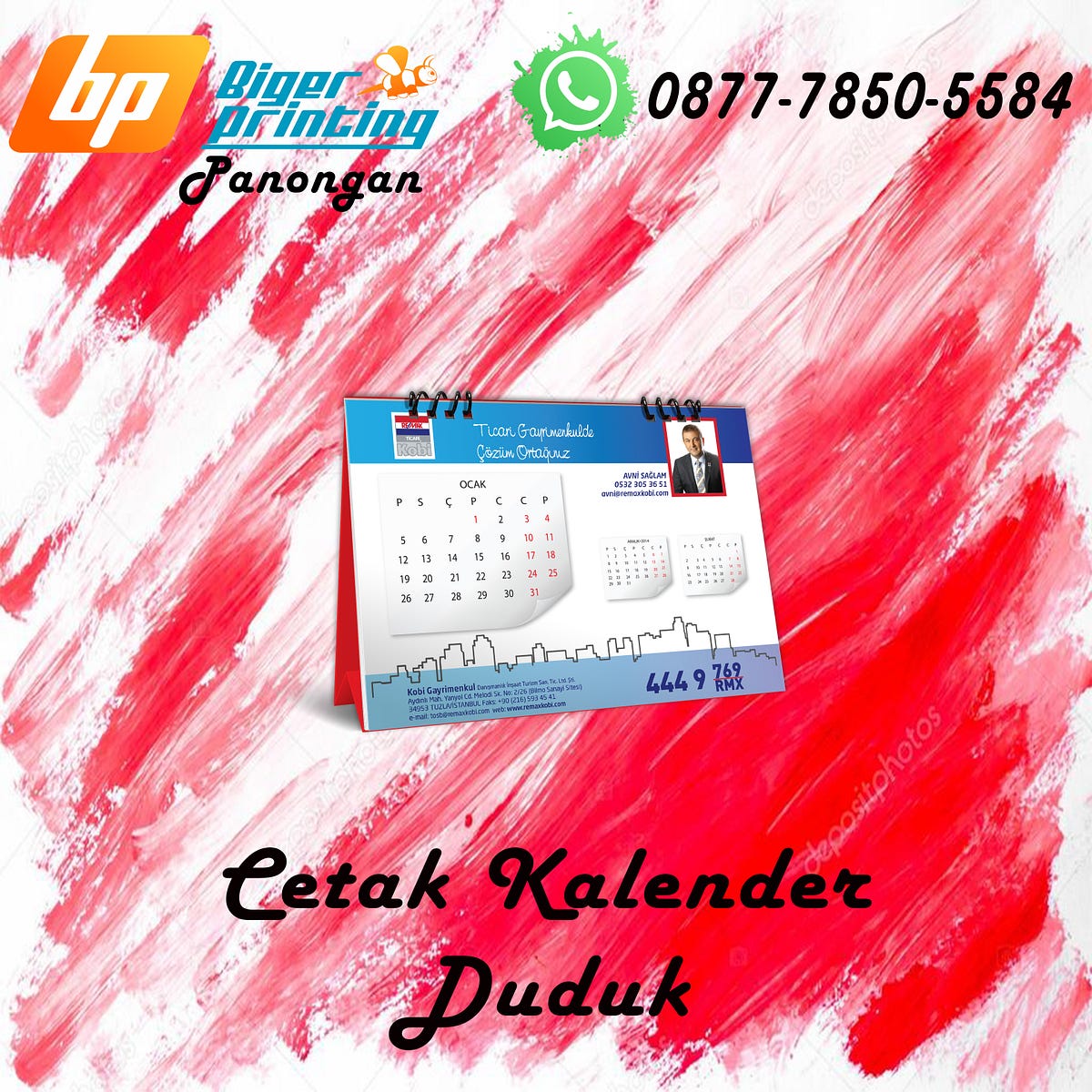 Cetak Kalender Duduk - percetakan kalender - Medium