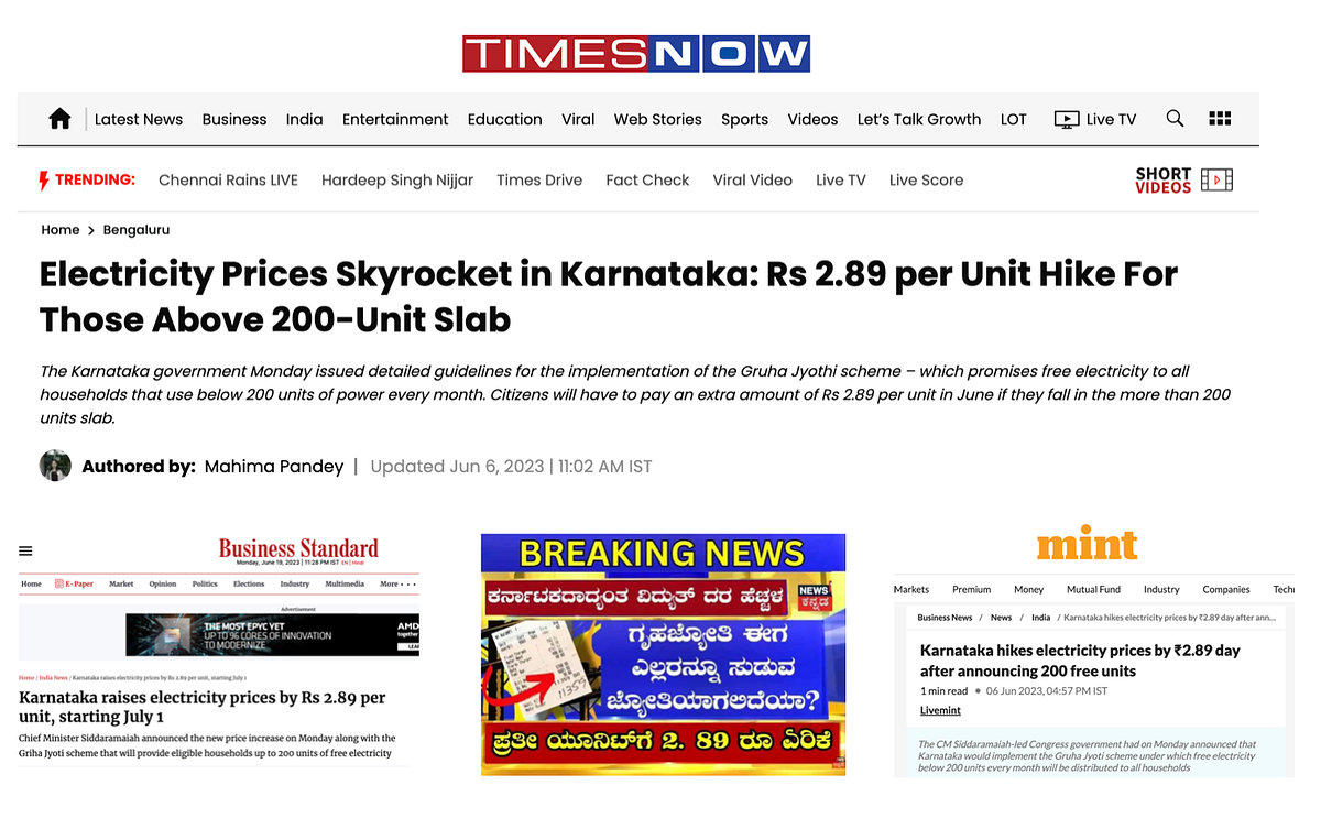 Did Karnataka Really Increase Electricity Rates By Rs 2 89 Per Unit did-karnataka-really-increase-electricity-rates-by-rs-2-89-per-unit
