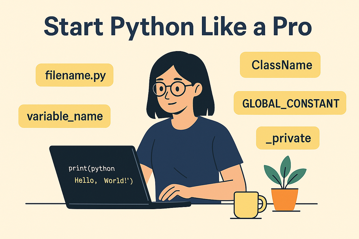 🐍 Start Python Like a Pro: First Script, Naming Rules & Clean Code ...