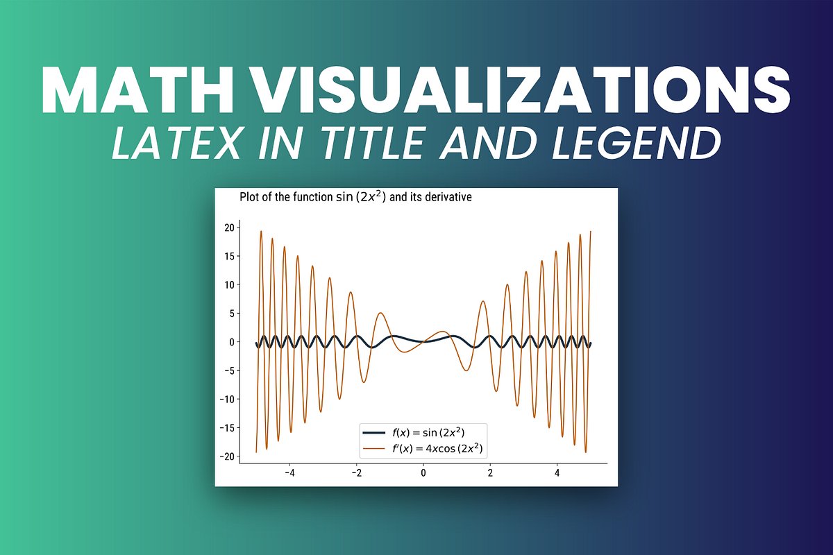 How to Add LaTeX Equations to Chart Title and Legend | by Dario Radečić ...