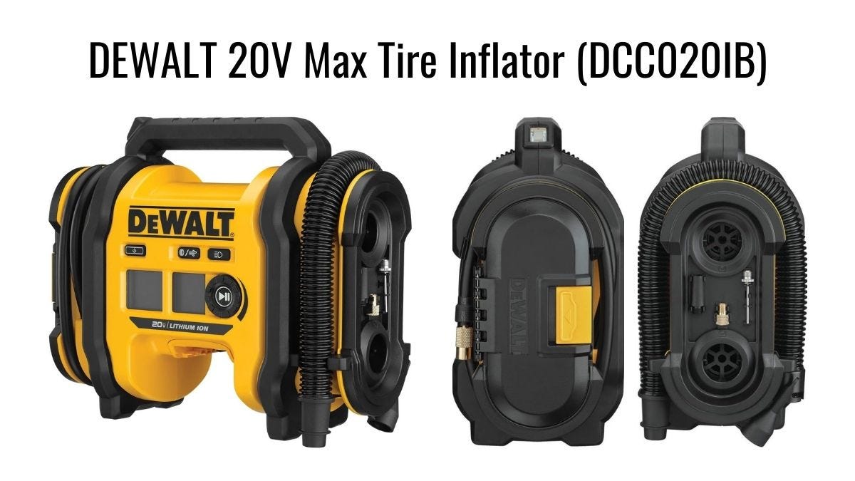 The DeWalt 20V Max Tire Inflator (DCC020IB) Review by Md. Maksudul