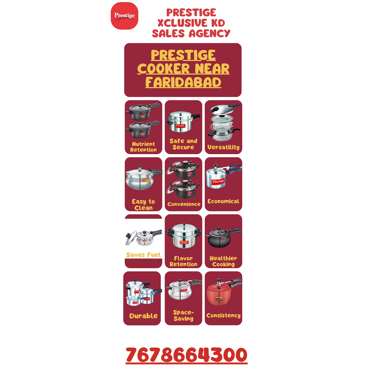 Cooker Near Faridabad Prestige Xclusive KD Sales Agency by 𝐏𝐫𝐞𝐬𝐭𝐢𝐠𝐞