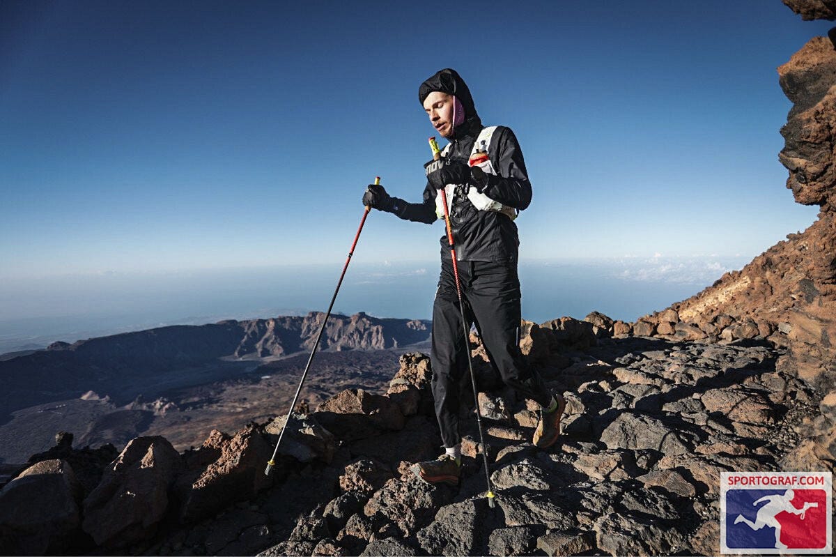 en pleine forme au sommet du Teide…