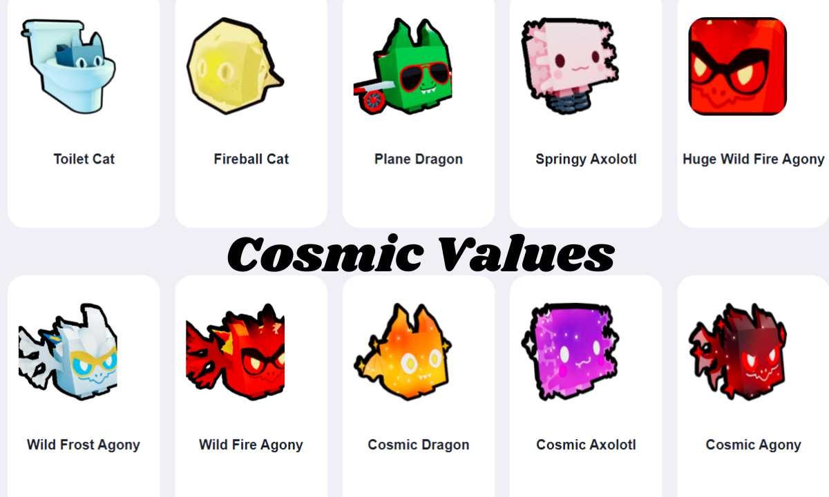 Cosmic Values - April Fools Event And Huge Pets Updated - Pet Simulator X  Value List 