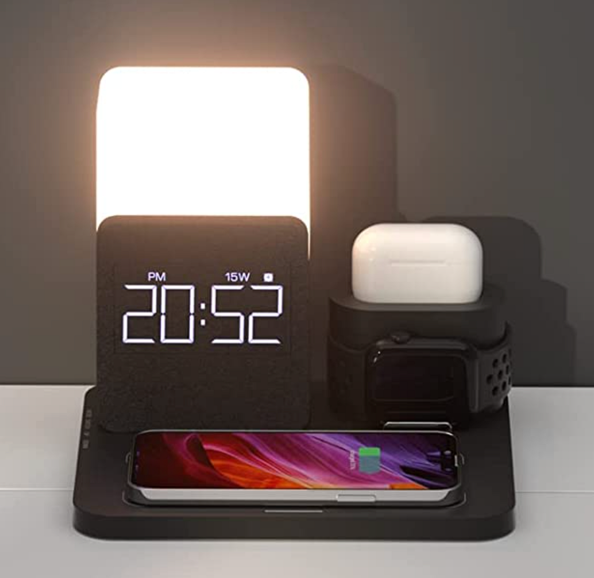 Review on the Colsur 3in1 Wireless Charging Alarm Clock by MA