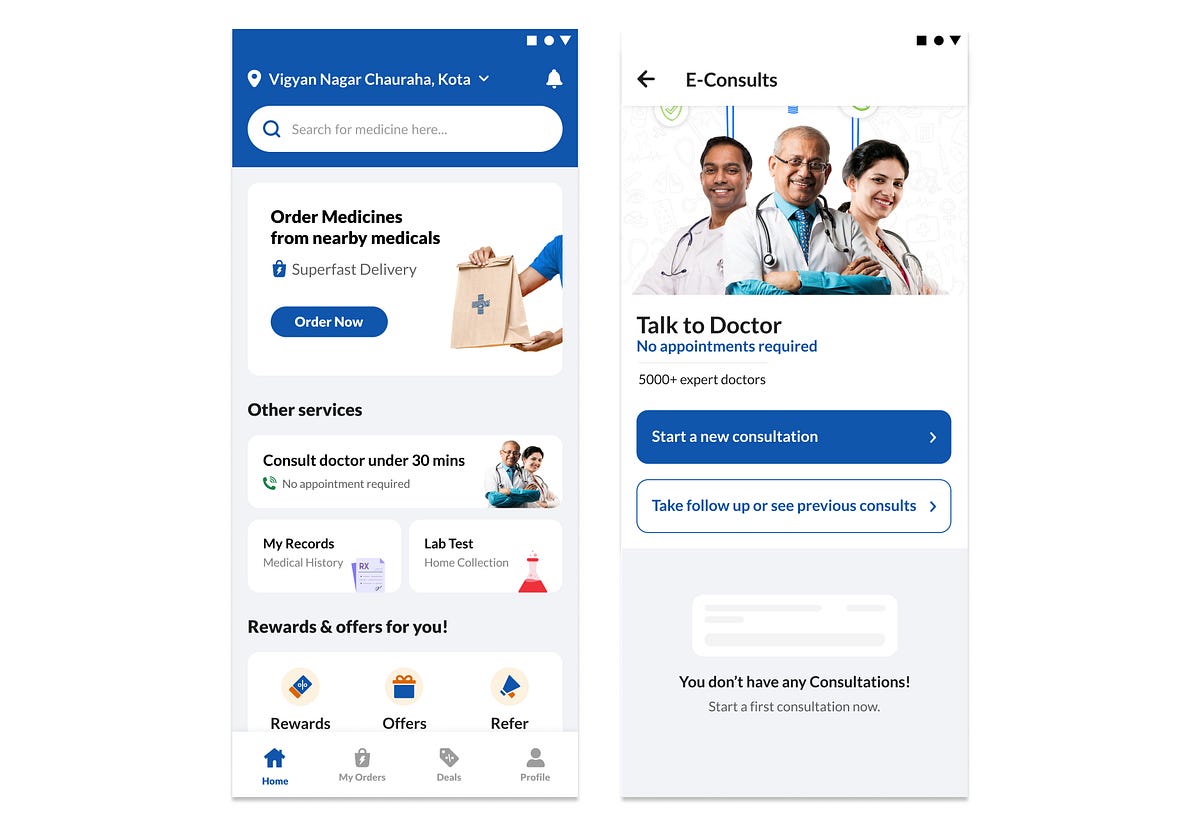 Consultation with Doctors UI/UX Case Study | by Vijay Bagherwal | Medium