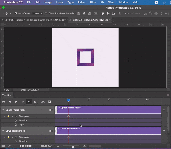 TUTORIAL  How to Make Animated GIF in Photoshop CC [Video Timeline] 