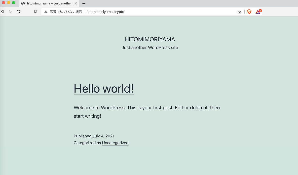 趣味】WordPressで作成したサイトの.cryptoドメインを取得してIPFSにアップロードする方法 | by Hitomi（Mia） |  Medium