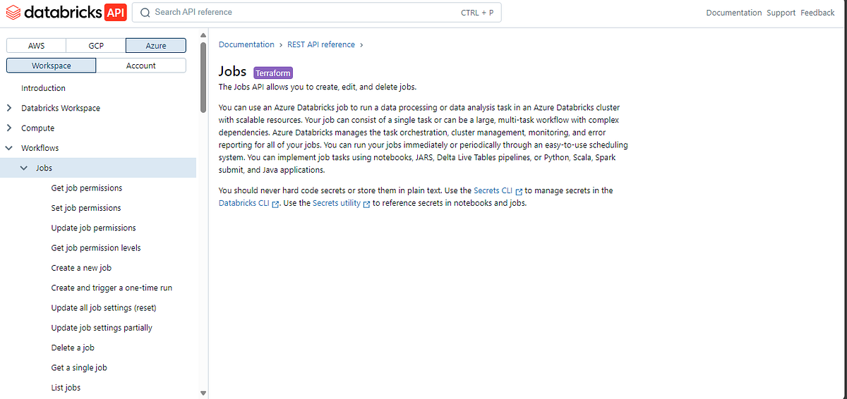 HOW TO Create a new job on Databricks using Jobs API by Yashodhan