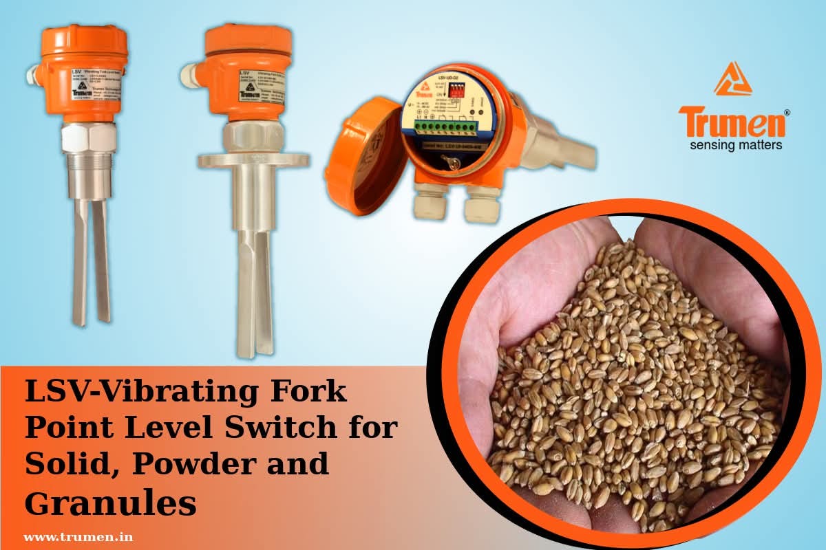 Vibrating Fork Level Switch for Solids, Powders & Granules | LSV — Trumen India